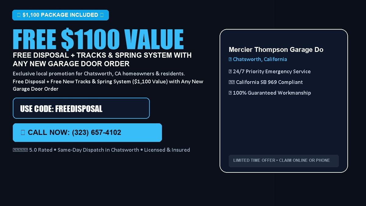 Mercier Thompson Garage Door Repair FREE Haul-Away & Heavy-Duty Tracks with New Door
